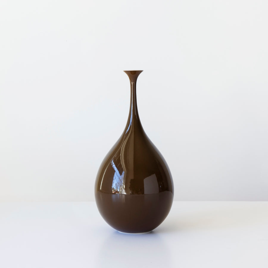 Brown Bottle and Pod Vases