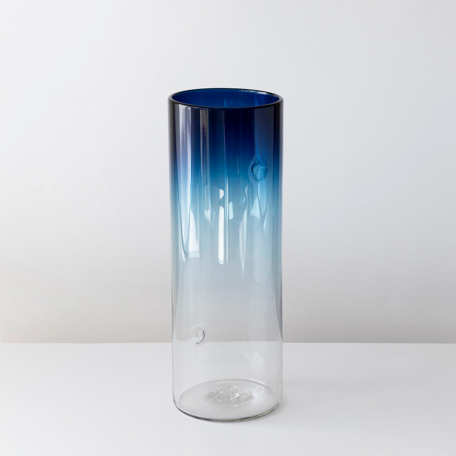 Dimple Vases in New Steel Blue