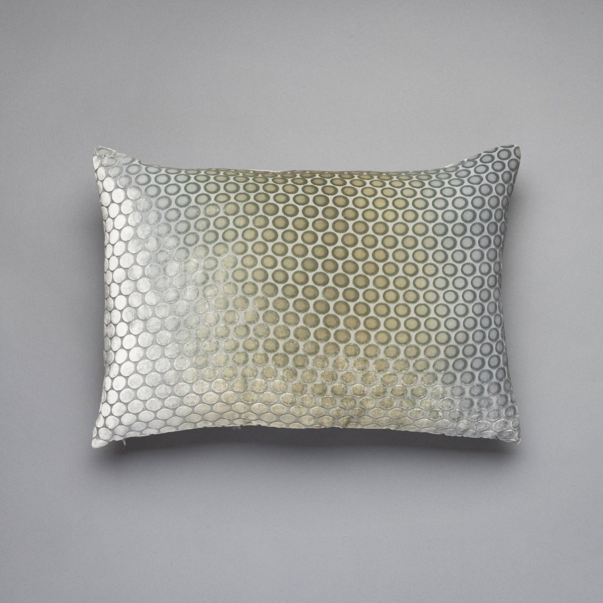 Ombre Velvet Dots Lumbar Pillows