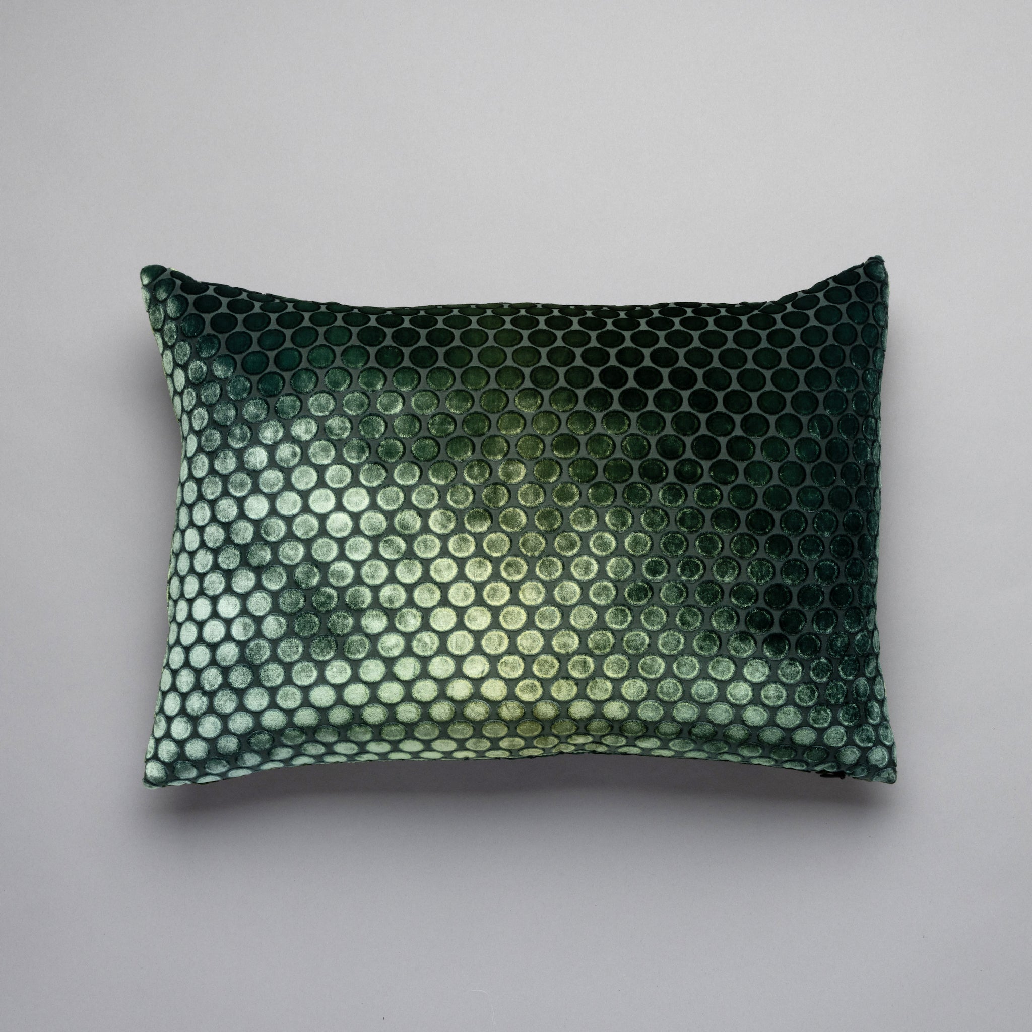 Ombre Velvet Dots Lumbar Pillows