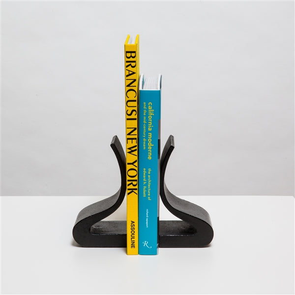 Black Iron Bookends