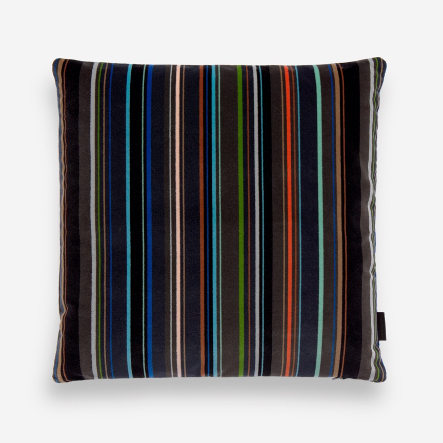 Velvet stripe pillow best sale