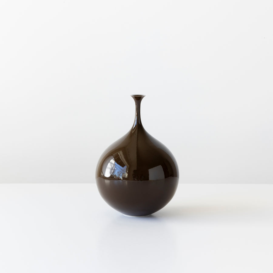 Brown Bottle and Pod Vases