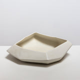 Large Stone Serving Bowl in Matte White