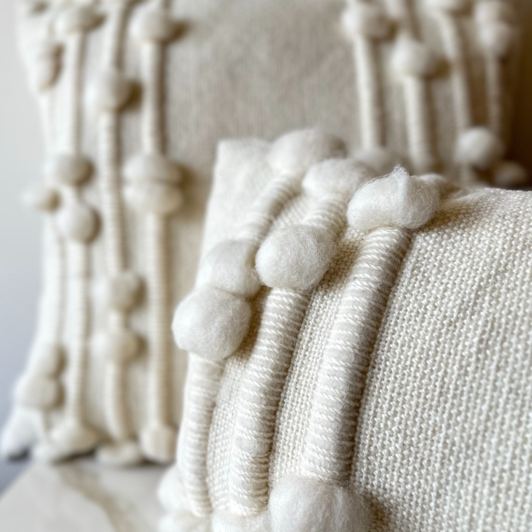 Wooly Bumps Long Lumbar Pillows