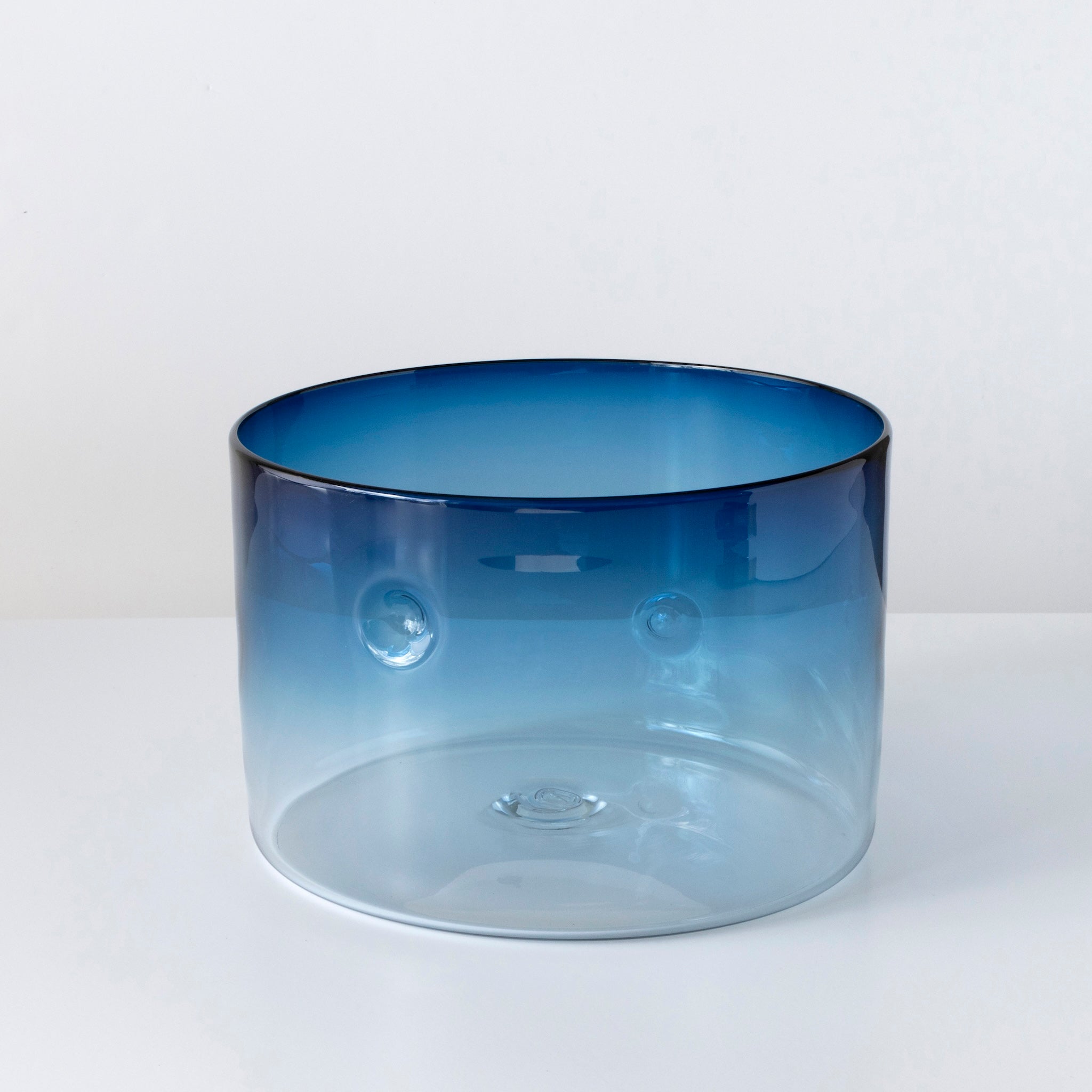 Dimple Vases in New Steel Blue