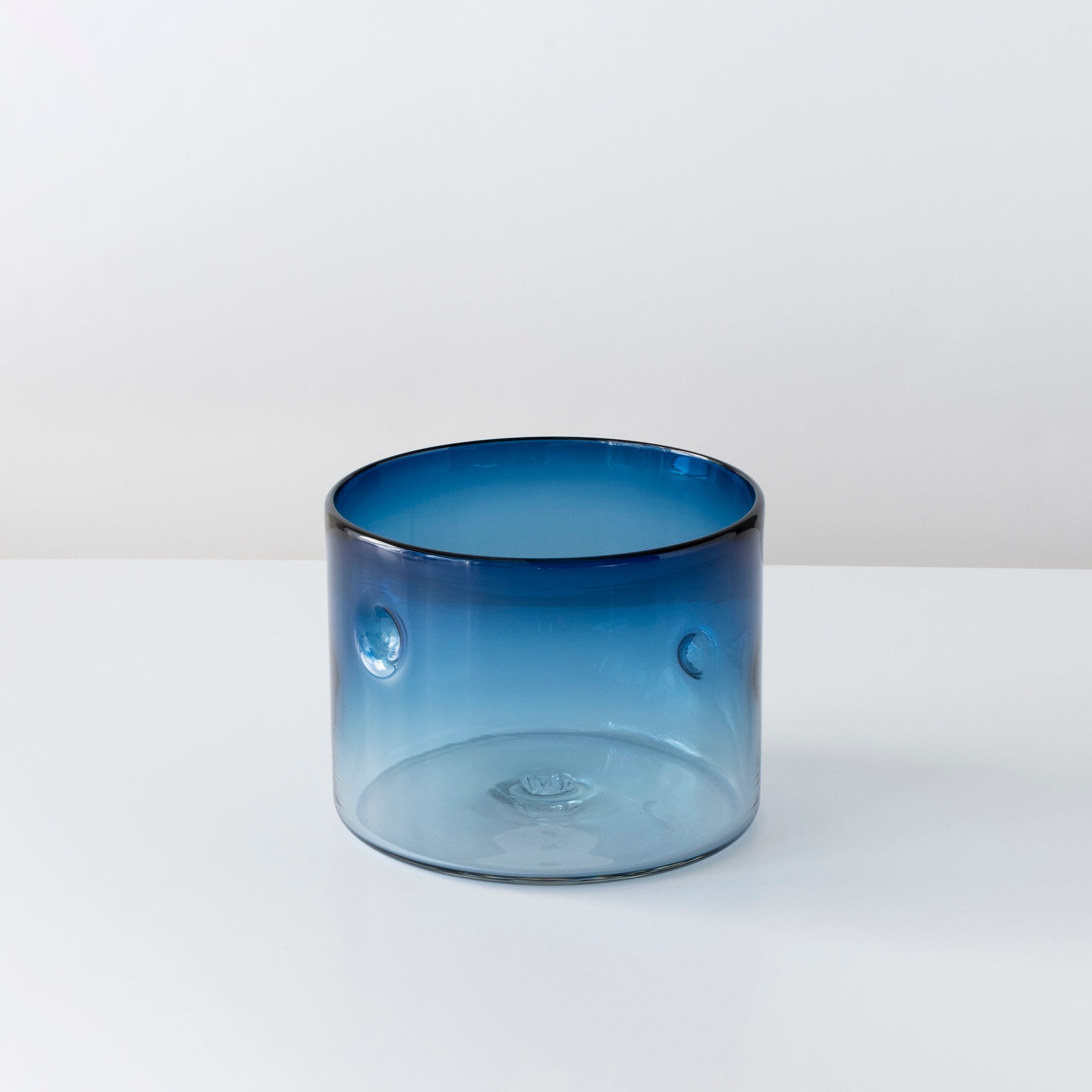 Dimple Vases in New Steel Blue