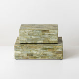 Green Etched Boxes