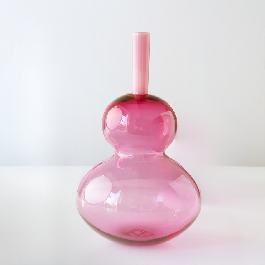 Pink Tube Top Vases