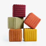 Belmont Channeled Ottoman