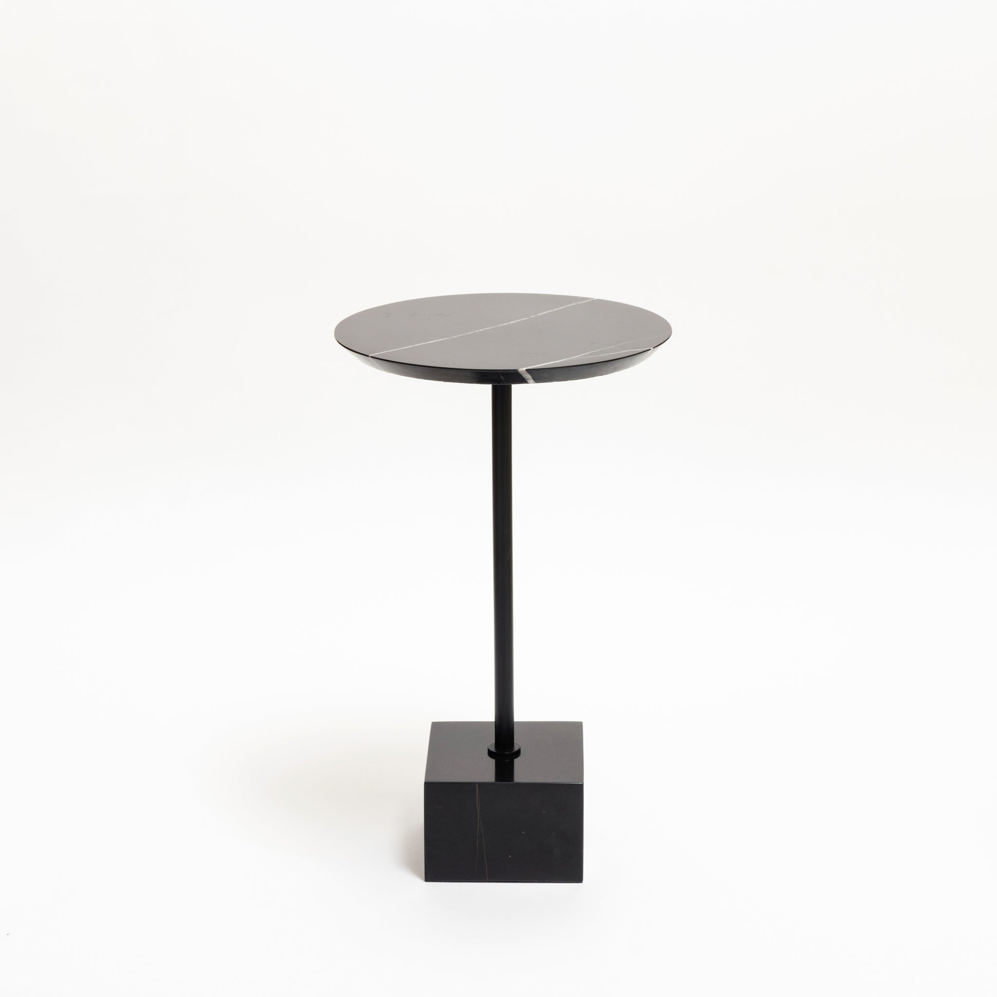 Prado Drinks Table, Black Marble