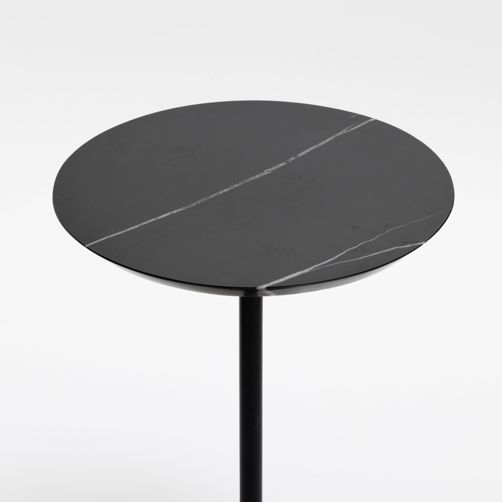 Prado Drinks Table, Black Marble