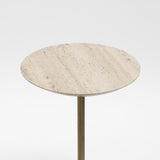 Prado Drinks Table, Travertine