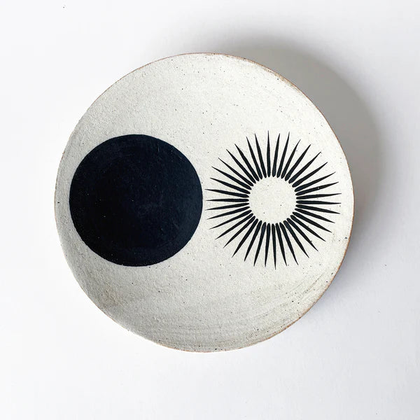 large sun & indigo dish