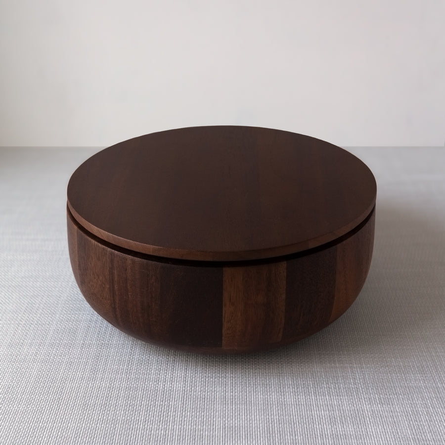 Dot Salad Wood Bowl