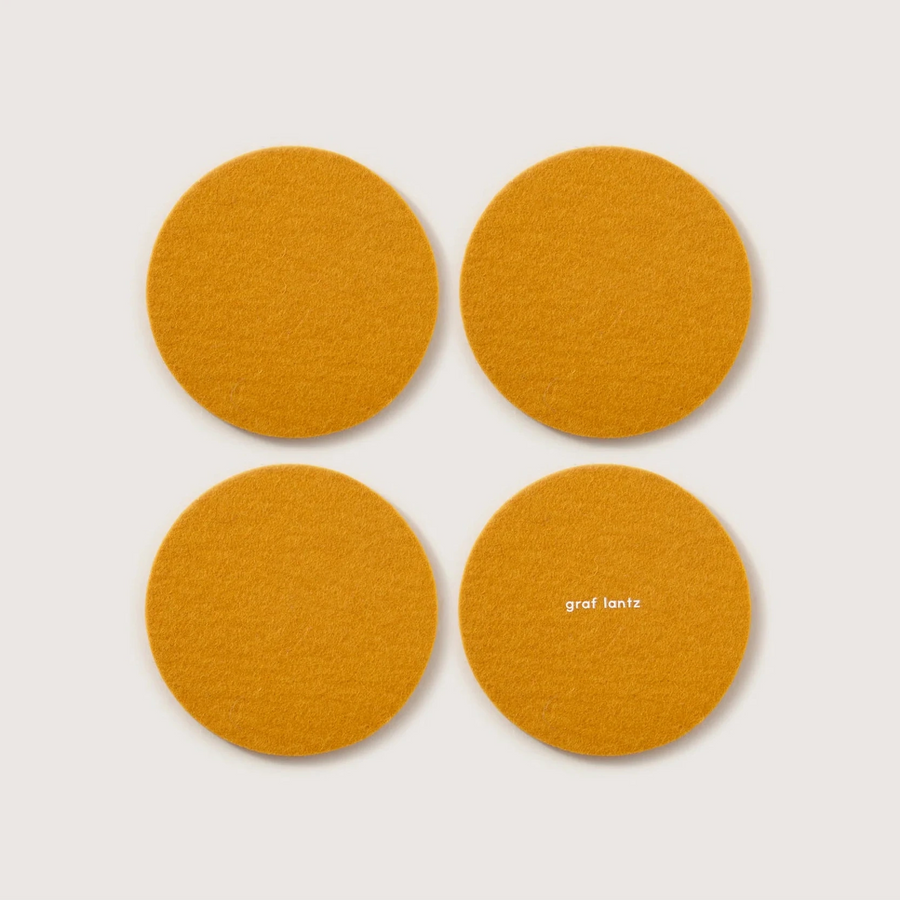 Color Round Felt Coasters