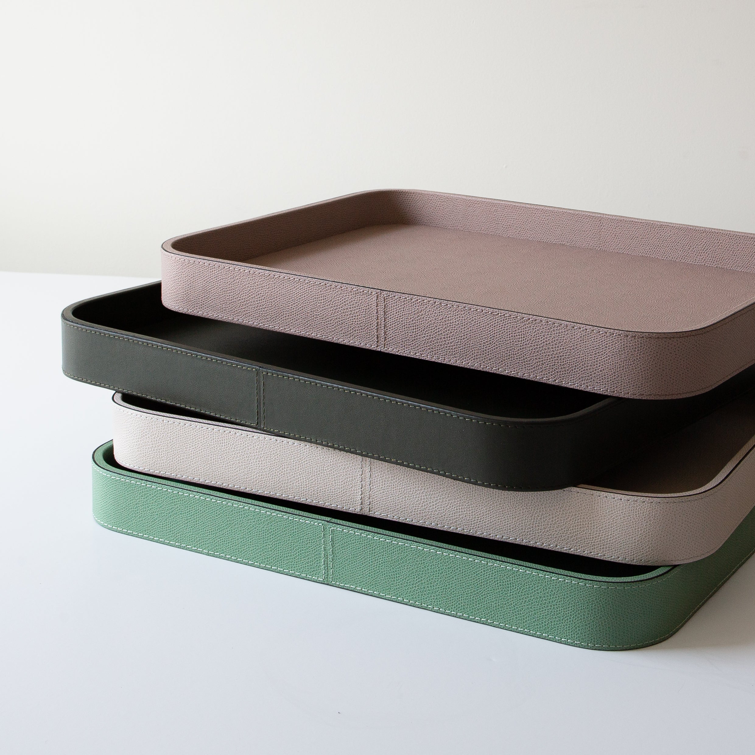 Polo Rectangular Leather Trays