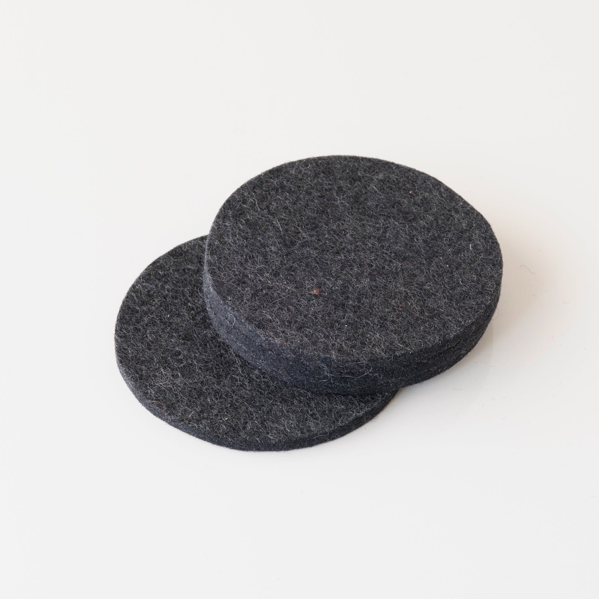 Neutral Round Felt Coasters