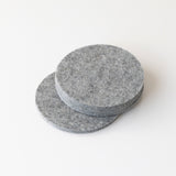 Neutral Round Felt Coasters