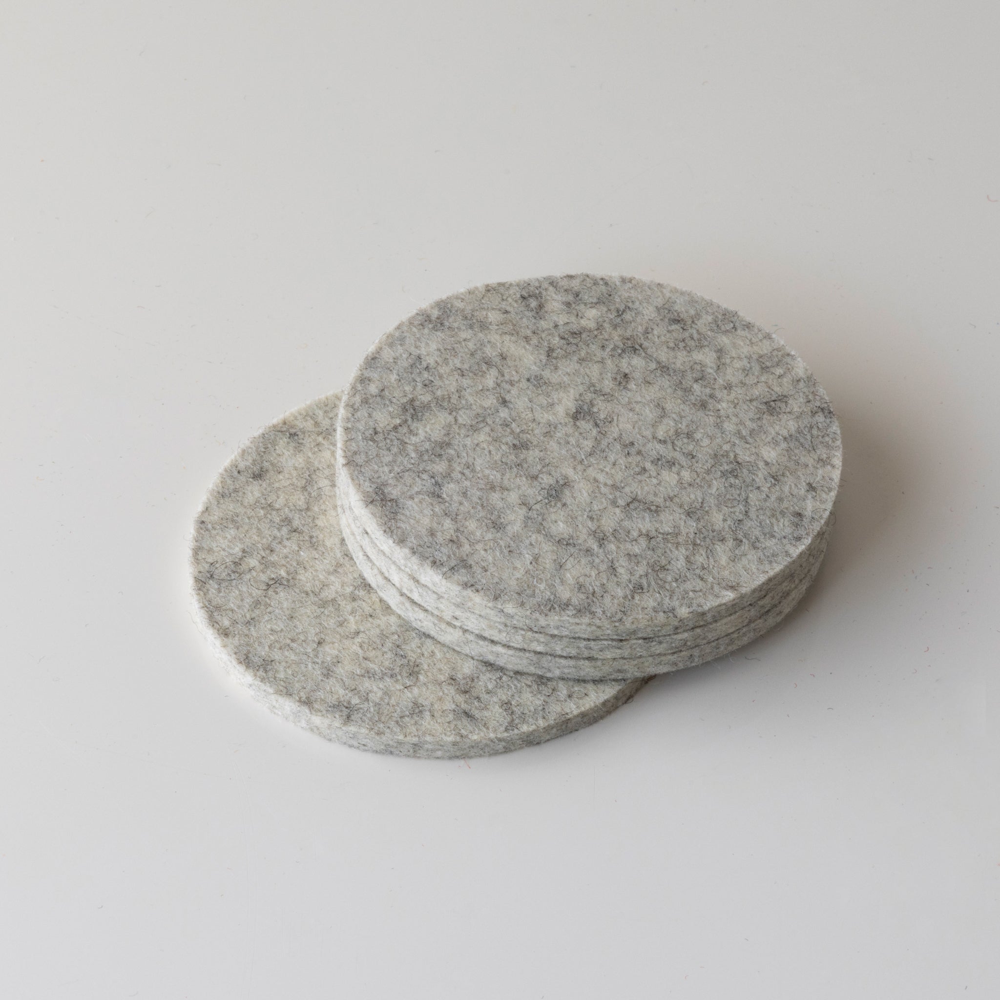 Neutral Round Felt Coasters