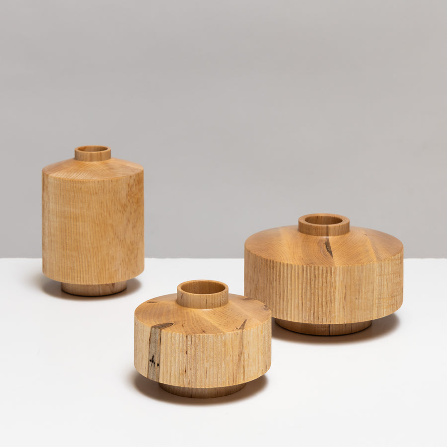 Ambrosia Maple Carved Vase