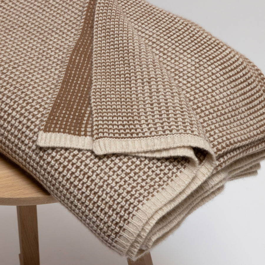 Waffle Knit Throw
