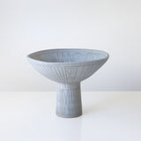 Pedestal Bowl in Sgrafitto