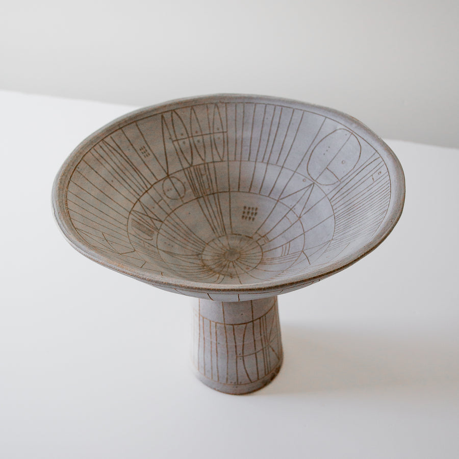 Scribe Pedestal Bowl