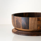 Dot Salad Wood Bowl