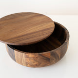 Dot Salad Wood Bowl