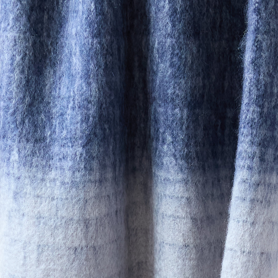 Mohair Shaded Throw in Cloud