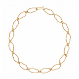 Byzantine Glass and Greco Link Necklace