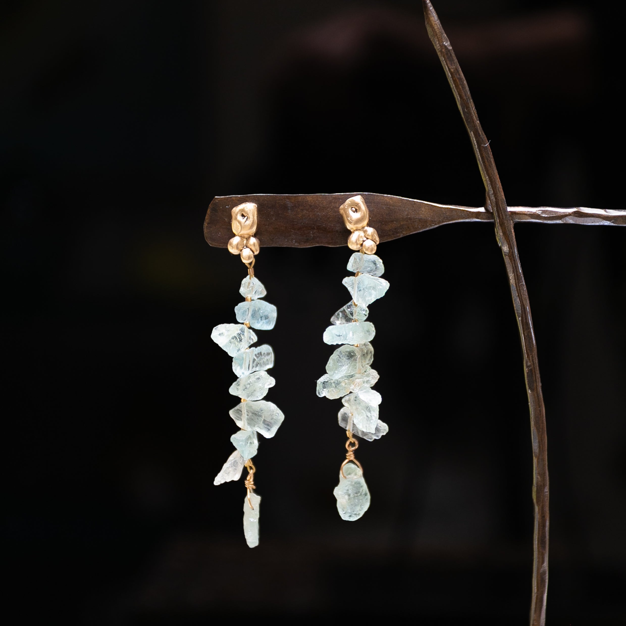 Petite Ore Aquamarine Earring