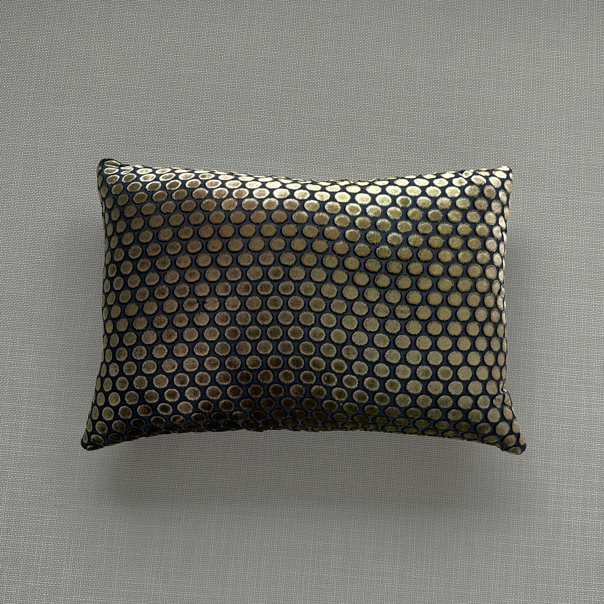 Ombre Velvet Dots Lumbar Pillows