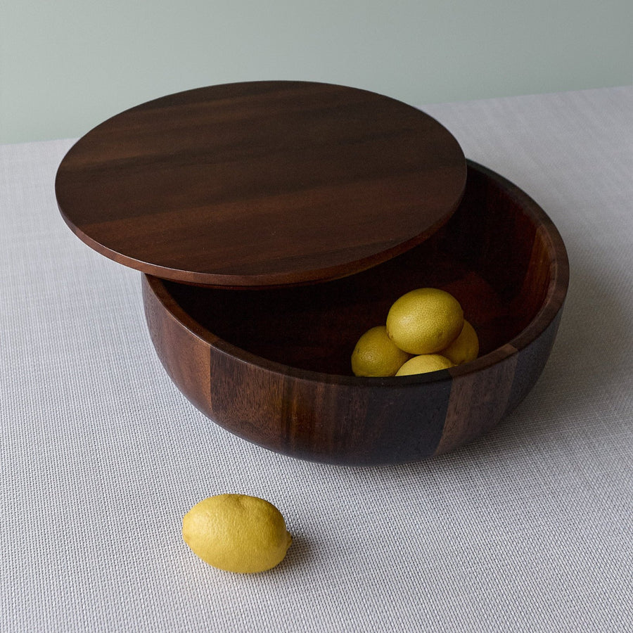 Dot Salad Wood Bowl