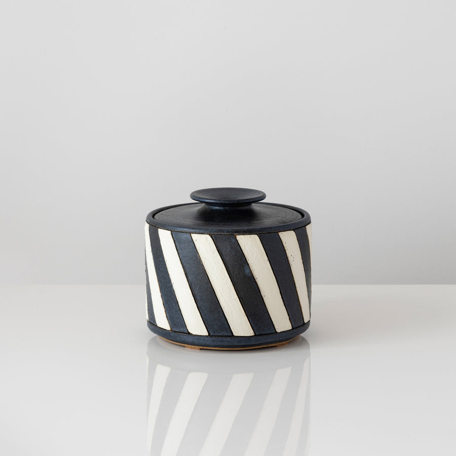 White Striped Jar