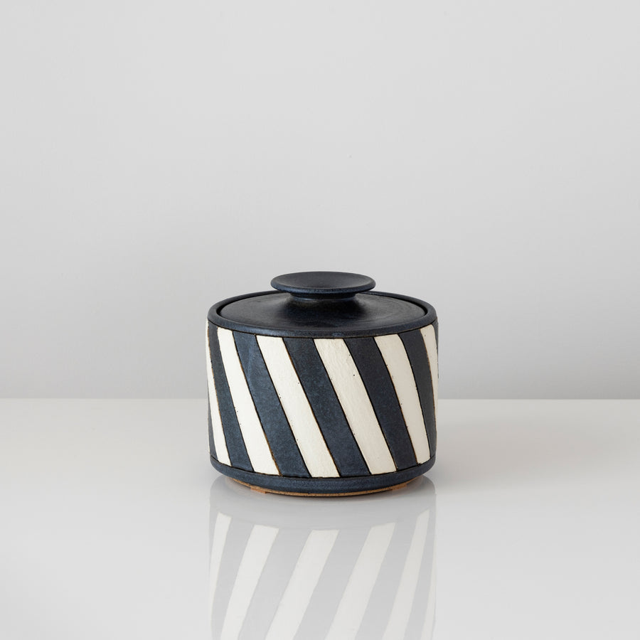 White Striped Jar