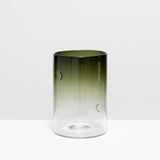 Dimple Vases in Moss Green