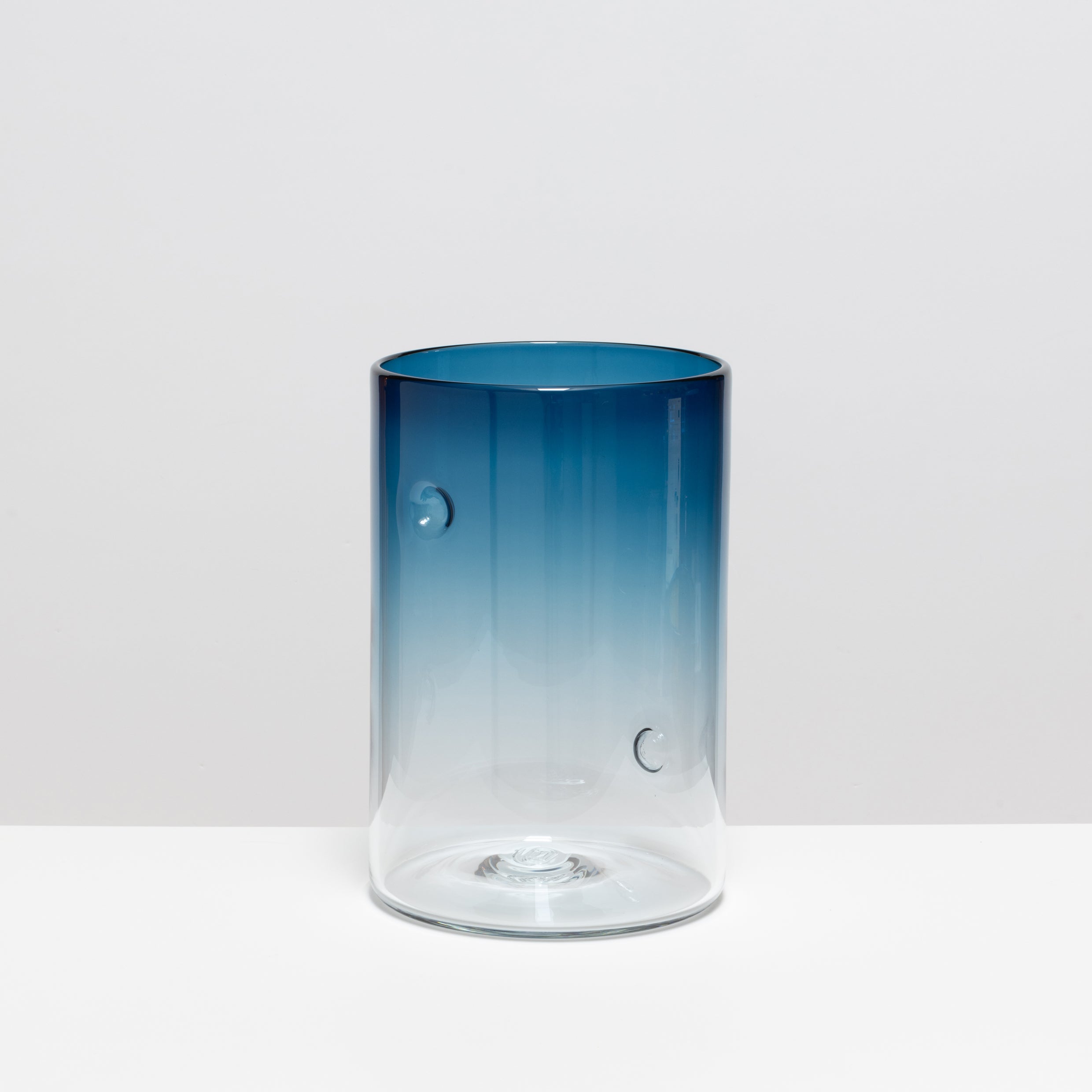 Dimple Vases in New Steel Blue