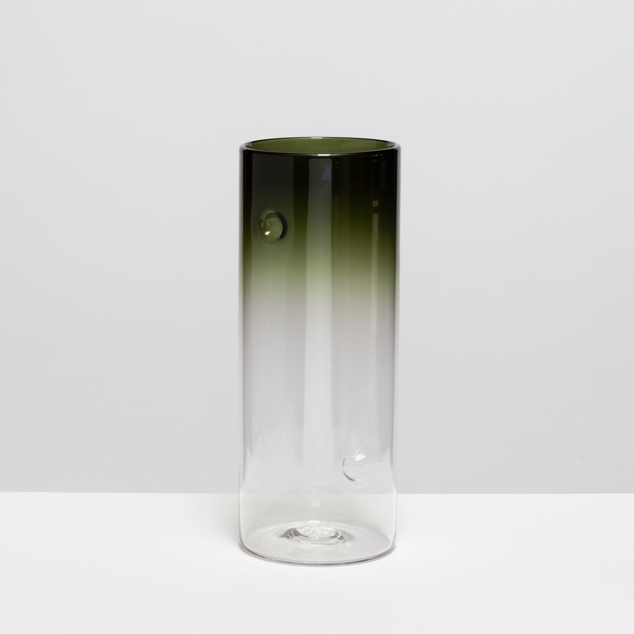 Dimple Vases in Moss Green