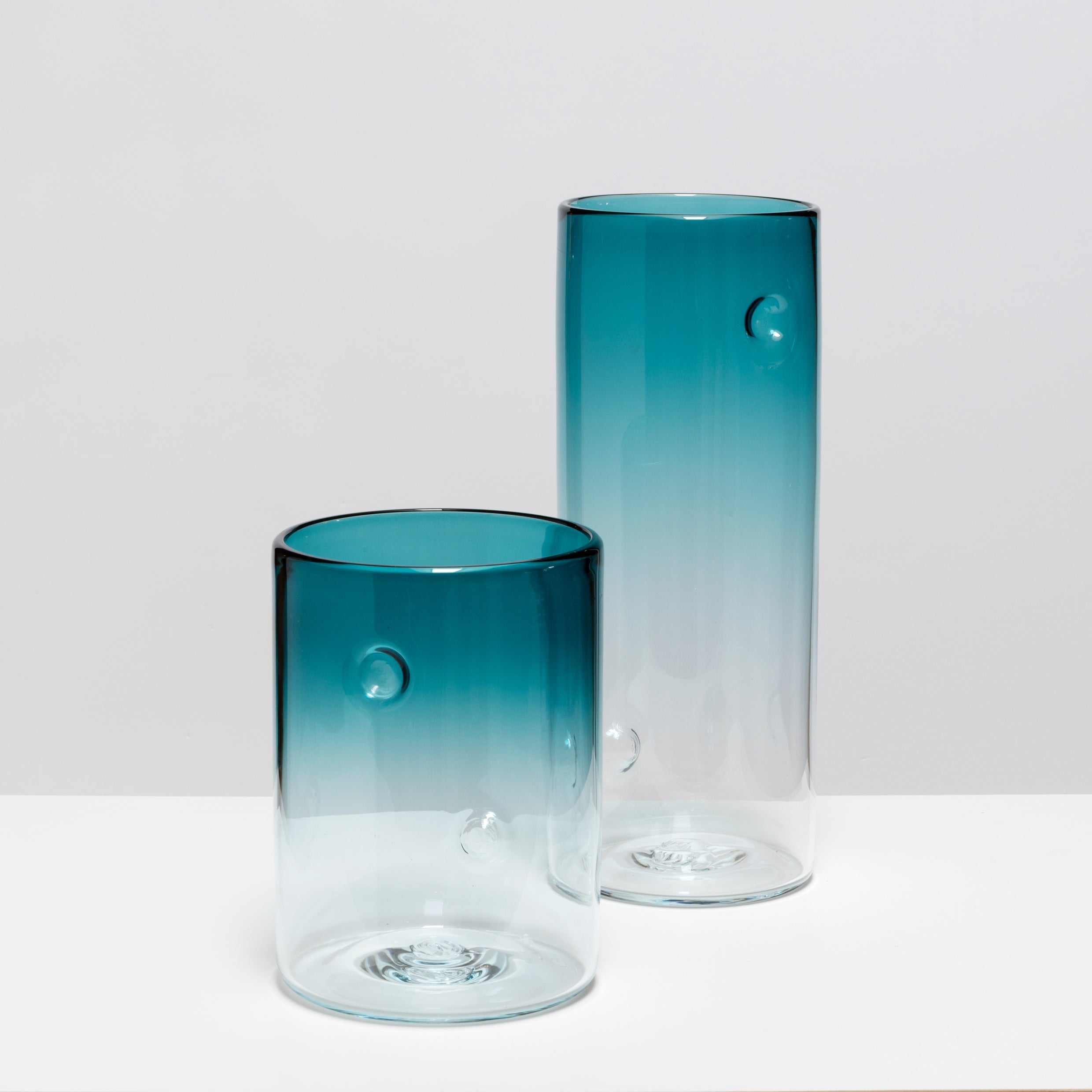 Dimple Vase in Turquoise
