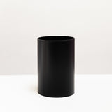 Round Leather Wastebaskets