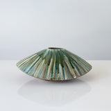 Wide Bottom Vessel in Moss