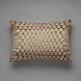Ombre Melange Lumbar Pillow, Brown Grey