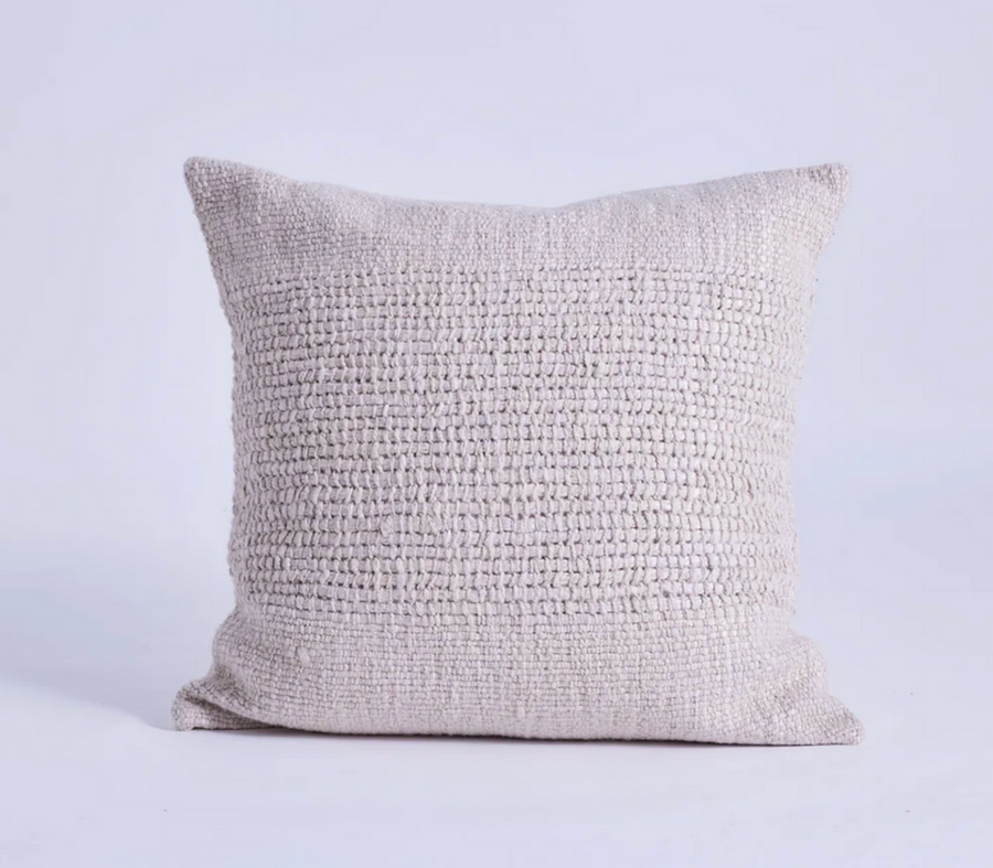 Interwoven Pillow, Natural, 24x24