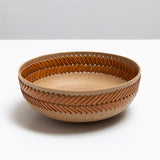 Tan Leather Perforated Ceramics