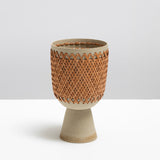 Tan Leather Perforated Ceramics