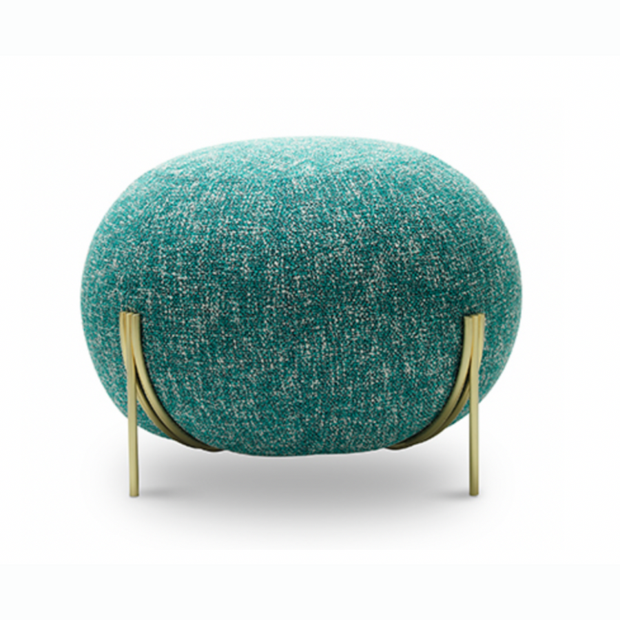 Geo Small Pouf with Base
