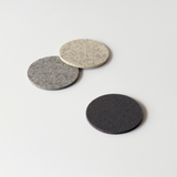 Neutral Round Felt Coasters