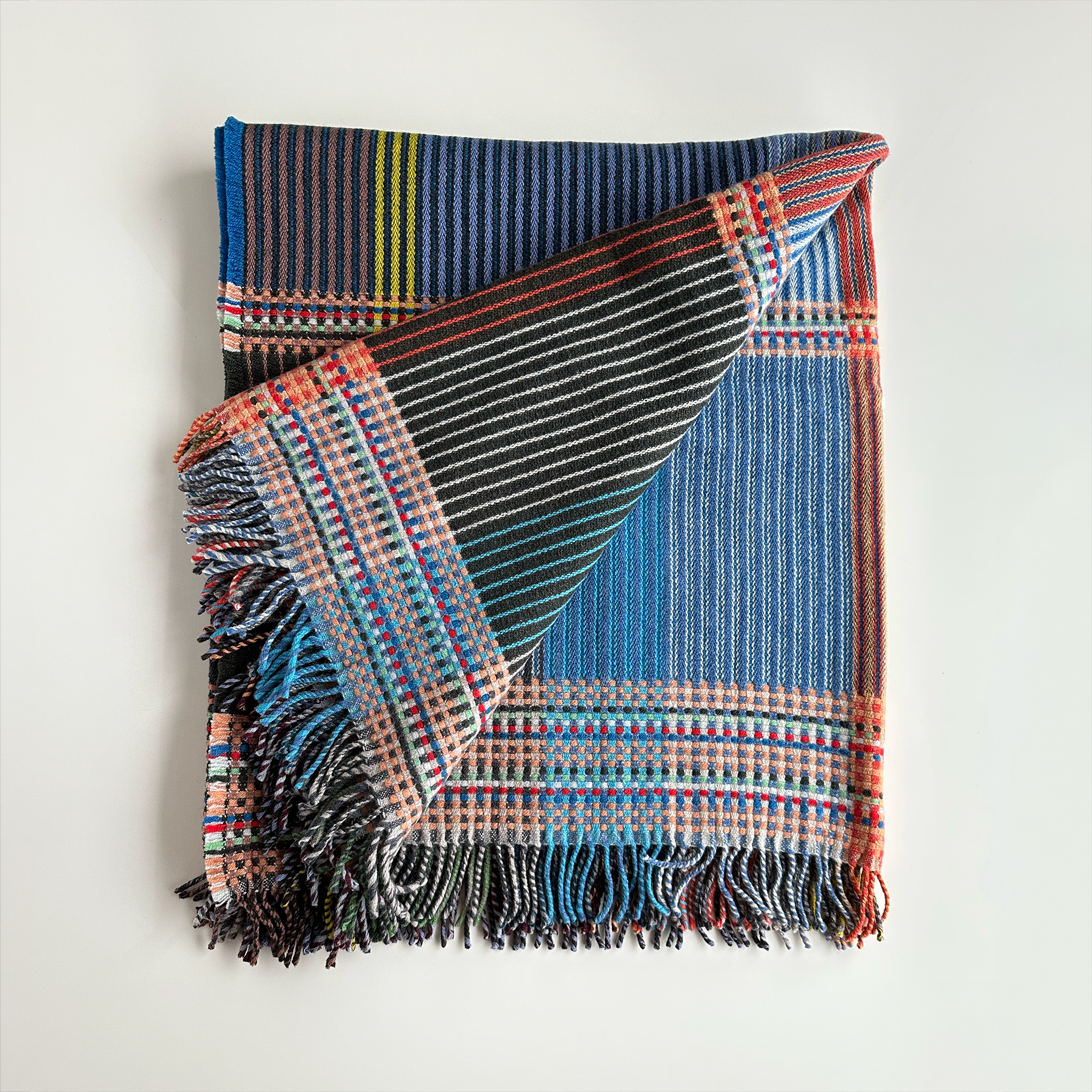 Pinstripe Wool Throw